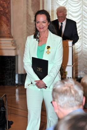 Award of the Order of Merit of the State of Baden Württemberg Natalia Wörner on the occasion of the award of the Order of Merit of the State of Baden Württemberg on 22 04 2023 in Mannheim Castle 20230422MWI64235