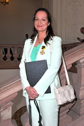 Award of the Order of Merit of the State of Baden Württemberg Natalia Wörner on the occasion of the award of the Order of Merit of the State of Baden Württemberg on 22 04 2023 in Mannheim Castle 20230422MWI64247
