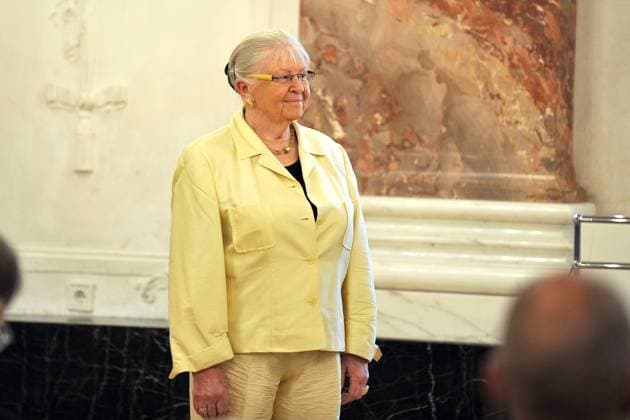 Gerda Tschira on the occasion of the award of the Order of Merit of the State of Baden Württemberg on 22 04 2023 in Mannheim Castle 20230422MWI64194