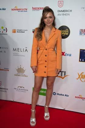 Marie WEGENER, Saengerin Red Carpet, Red Carpet Show, Arrival, Arrival, The Golden Sun 2023, on 22 04 2023 in Wunderland Kalkar,