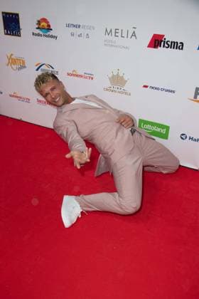 Emil KUSMIREK, red carpet, red carpet show, arrival, arrival, The Golden Sun 2023, on 22 04 2023 at Wunderland Kalkar,