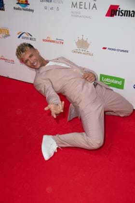 Emil KUSMIREK, red carpet, red carpet show, arrival, arrival, The Golden Sun 2023, on 22 04 2023 at Wunderland Kalkar,