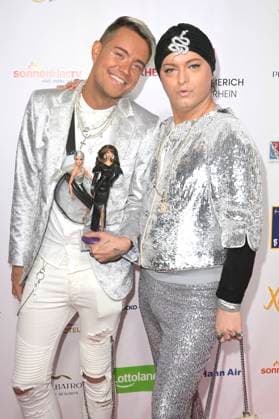 Marcell Damaschke and Julian F M Stoeckel at the award ceremony of the Golden Sun 2023 during the Sonnenklar TV Gala in Wunderland Kalkar Kalkar, 22 04 2023 Foto:xF.xKernx xFuturexImage