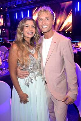 Eva Benetatou and Emil Kusmirek at the award ceremony of the Golden Sun 2023 during the Sonnenklar TV Gala in Wunderland Kalkar Kalkar, 22 04 2023 Foto:xF.xKernx xFuturexImage