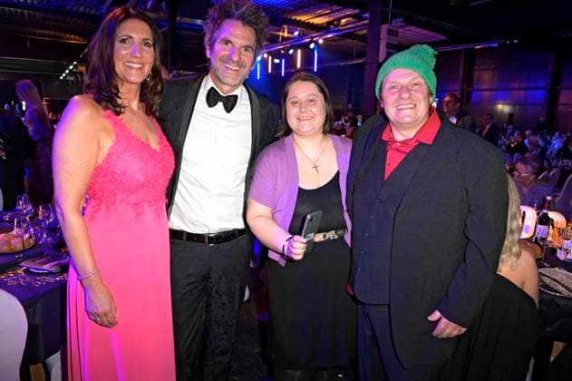 Sabine Hufen, Patrick Hufen, Jana Ludolf and Manfred Ludolf at the award ceremony of the Golden Sun 2023 during the Sonnenklar TV Gala in Wunderland Kalkar Kalkar, 22 04 2023 Foto:xF.xKernx xFuturexImage