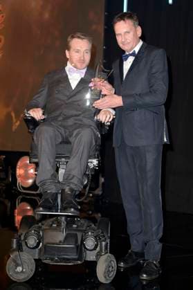 Samuel Koch and Peter Illmann at the award ceremony of the Golden Sun 2023 during the Sonnenklar TV Gala in Wunderland Kalkar Kalkar, 22 04 2023 Foto:xF.xKernx xFuturexImage