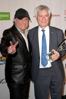 Peter Schilling and Ulf Merbold at the award ceremony of the Golden Sun 2023 during the Sonnenklar TV Gala in Wunderland Kalkar Kalkar, 22 04 2023 Foto:xF.xKernx xFuturexImage
