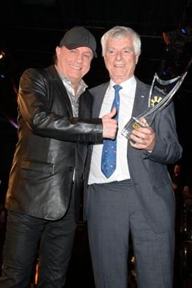 Peter Schilling and Ulf Merbold at the award ceremony of the Golden Sun 2023 during the Sonnenklar TV Gala in Wunderland Kalkar Kalkar, 22 04 2023 Foto:xF.xKernx xFuturexImage