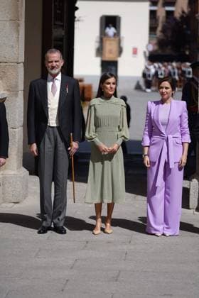 Spanish King Felipe VI and Queen Letizia during the Miguel de Cervantes 2023 Spanish Language Literature Awards Ceremony in Alcala de Henares Madrid on Monday, 24 April 2023 Cordon Press