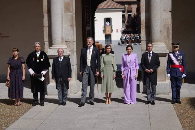 Spanish King Felipe VI and Queen Letizia during the Miguel de Cervantes 2023 Spanish Language Literature Awards Ceremony in Alcala de Henares Madrid on Monday, 24 April 2023 Cordon Press