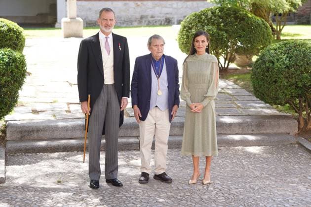 Spanish King Felipe VI and Queen Letizia during the Miguel de Cervantes 2023 Spanish Language Literature Awards Ceremony in Alcala de Henares Madrid on Monday, 24 April 2023 Cordon Press