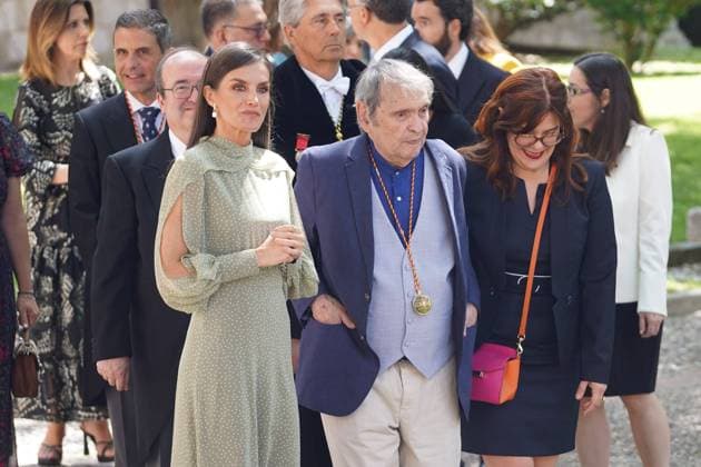 Spanish King Felipe VI and Queen Letizia during the Miguel de Cervantes 2023 Spanish Language Literature Awards Ceremony in Alcala de Henares Madrid on Monday, 24 April 2023 Cordon Press