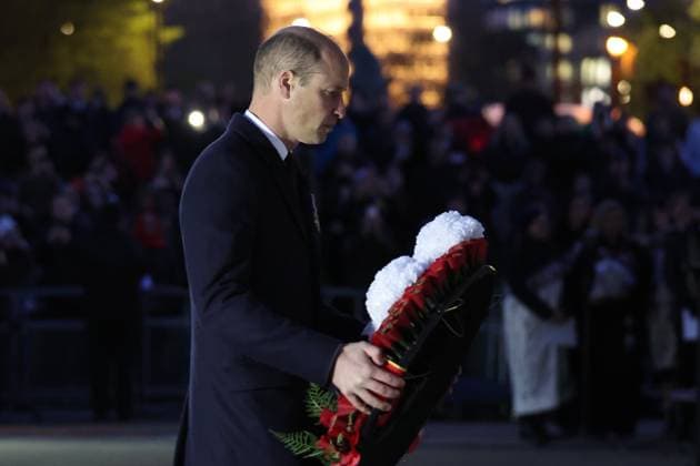 Entertainment Themen der Woche KW17 . 25 04 2023. London, United Kingdom. Prince William, Prince of Wales at the Anzac Day Dawn Service at the Australia Memorial at Hyde Park Corner in London  xStephenxLockx xi-Imagesx IIM-24311-0016