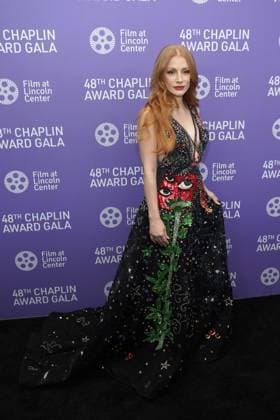 Jessica Chastain at arrivals for Film at Lincoln Centerâ€™s 48th Chaplin Award Gala, Alice Tully Hall at Lincoln Center, New York, NY April 24, 2023. Photo By: Kristin Callahan Everett Collection at arrivals for Film at Lincoln Centerâ€™s 48th Chaplin Award Gala, Alice Tully Hall at Lincoln Center, New York, NY April 24, 2023. Photo By: Kristin Callahan Everett Collection PUBLICATIONXNOTxINxCANxCHNxFRAxITAxJPNxNORxPOLxRUSxESPxUKxUSA