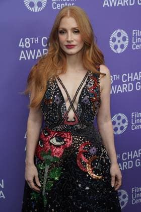 Jessica Chastain at arrivals for Film at Lincoln Centerâ€™s 48th Chaplin Award Gala, Alice Tully Hall at Lincoln Center, New York, NY April 24, 2023. Photo By: Kristin Callahan Everett Collection at arrivals for Film at Lincoln Centerâ€™s 48th Chaplin Award Gala, Alice Tully Hall at Lincoln Center, New York, NY April 24, 2023. Photo By: Kristin Callahan Everett Collection PUBLICATIONXNOTxINxCANxCHNxFRAxITAxJPNxNORxPOLxRUSxESPxUKxUSA