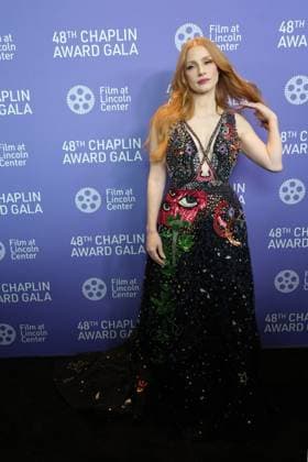 April 24, 2023, New York, NY, USA: JESSICA CHASTAIN attends the 48th Chaplin Award Gala honoring Viola Davis, presented by Film at Lincoln Center,.Alice Tully Hall, Lincoln Center, NYCApril 24, 2023 .New York City..April 24, 2023. New York USA - ZUMAms4_ 20230424_zaf_ms4_006 Copyright: xSoniaxMoskowitzxGordonx