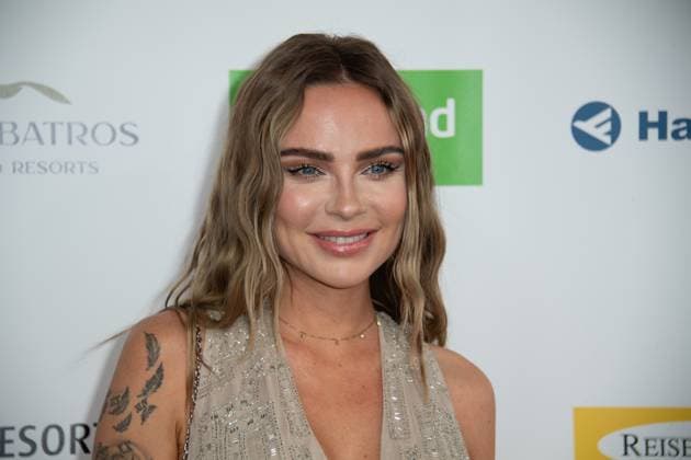 Natascha Jasmin BELL, TV actress, red carpet, red carpet show, arrival, arrival, The Golden Sun 2023, on 22 04 2023 in Wunderland Kalkar,