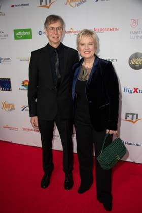 Birgit Biggi LECHTERMANN, presenter, and Ingo KERSTING, red carpet, red carpet show, arrival, arrival, The Golden Sun 2023, on 22 04 2023 in Wunderland Kalkar,