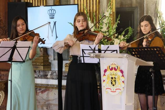 Illustration shows the presentation of the Queen Mathilde Prize ISEE IDEA IDO of the Queen Mathilde Fund, at the Royal Palace in Brussels, Wednesday 26 April 2023. The Queen Mathilde Fund annually supports dozens of initiatives in Belgium that empower socially vulnerable children and young people. The project call I SEE, IDEA, I DO specifically provides support and professional guidance to young people who are looking for solutions to local challenges and thus aims to encourage young people s entrepreneurship. Just before the award ceremony, the Queen had a meeting with the youth jury, which again selected the laureate of the Queen Mathilde Prize from various projects this year.  BENOITxDOPPAGNE 66099383