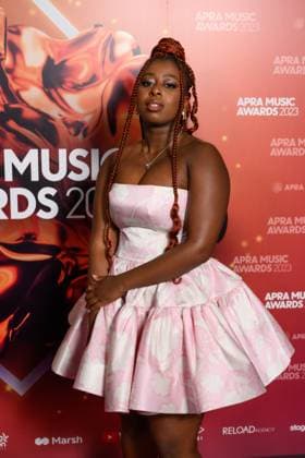 2023 APRA MUSIC AWARDS, KYE arrives at the 2023 APRA Music Awards at the International Convention Centre, in Sydney, Thursday, April 27, 2023. ( NO ARCHIVING, EDITORIAL USE ONLY, NO USE IN BOOKS WITHOUT CONSENT SYDNEY NSW AUSTRALIA  Copyright: xJAMESxGOURLEYx 20230427001791446924