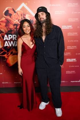 2023 APRA MUSIC AWARDS, Maxwell Bidstrup arrives at the 2023 APRA Music Awards at the International Convention Centre, in Sydney, Thursday, April 27, 2023. ( NO ARCHIVING, EDITORIAL USE ONLY, NO USE IN BOOKS WITHOUT CONSENT SYDNEY NSW AUSTRALIA  Copyright: xJAMESxGOURLEYx 20230427001791455833