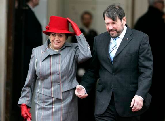 COPENHAGEN 20060121 Crown Princess Mary s father, professor John Donaldson (R), and his wife Susan Donaldson leaves the christening of the Danish Crown Prince couple s son at Christiansborg Palace Chapel in Copenhagen January 21, 2006. John. x10040x *** COPENHAGEN 20060121 Crown Princess Mary s father, professor John Donaldson R , and his wife Susan Donaldson leaves the christening of the Danish Crown Prince couple s son at Christiansborg Palace Chapel in Copenhagen January 21, 2006 John x10040x  Copyright: xAndersxWiklundx xTTx 10040