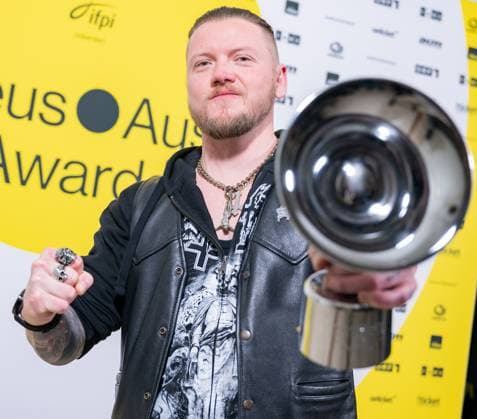 RECORD DATE NOT STATED 20230428 Amadeus Austrian Music Awards 2023 WIEN, OESTERREICH - 28. APRIL: Belphegor, Preistraeger der Amadeus Award 2023 in der Kategorie - Hard und Heavy - nach der Verleihung in der weissen Bar des Wiener Volkstheaters am 28. April 2023 in Wien, Oesterreich. 230429_SEPA_17_043 Copyright: xIsabellexOuvrardx SEPAxMedia
