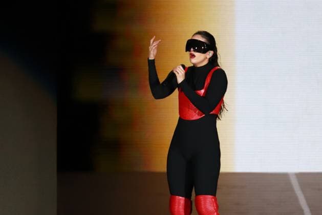 Spanish Singer Rosalia Live Concert April 28, 2023 in Mexico City, Mexico: Spanish urban music singer, Rosalia, performs before thousands of people in a free concert in the Mexico City Zocalo . On April 28, 2023 in Mexico City, Mexico. (Photo by Carlos Santiago Eyepix Group) Copyright: xCarlosxSantiagox xEyepixxGroupx CS202304286200