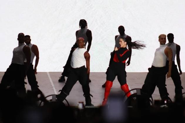 Spanish Singer Rosalia Live Concert April 28, 2023 in Mexico City, Mexico: Spanish urban music singer, Rosalia, performs before thousands of people in a free concert in the Mexico City Zocalo . On April 28, 2023 in Mexico City, Mexico. (Photo by Carlos Santiago Eyepix Group) Copyright: xCarlosxSantiagox xEyepixxGroupx CS202304286195