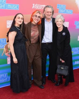 30 April 2023 - Pasadena, California - Alice Kremelberg, Mason Alexander Park, Bill Pullman and Frances Fisher. Pasadena Playhouse Presents Opening Night Performance Of A Little Night Music at Pasadena Playhouse. Pasadena USA - ZUMAa123 20230430_zaa_a123_064 Copyright: xBillyxBennightx