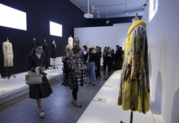 Fashion is on display at the Karl Lagerfeld: A Line of Beauty press preview on the morning before The Met Gala at The Metropolitan Museum of Art in New York City on Monday, May 1, 2023.  NYP202305019019 JOHNxANGELILLO