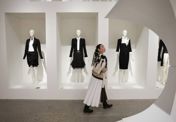 Fashion is on display at the Karl Lagerfeld: A Line of Beauty press preview on the morning before The Met Gala at The Metropolitan Museum of Art in New York City on Monday, May 1, 2023.  NYP202305019020 JOHNxANGELILLO
