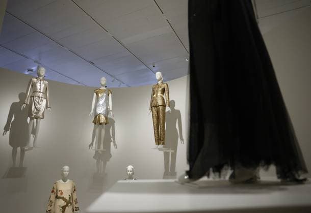 Fashion is on display at the Karl Lagerfeld: A Line of Beauty press preview on the morning before The Met Gala at The Metropolitan Museum of Art in New York City on Monday, May 1, 2023.  NYP202305019025 JOHNxANGELILLO
