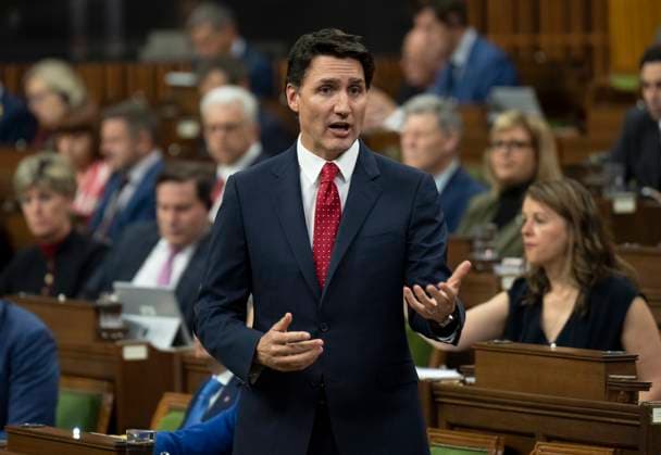 May 1, 2023, Ottawa, ON, Canada: Prime Minister Justin Trudeau rises during Question Period, in Ottawa, Monday, May 1, 2023. Ottawa Canada  - ZUMAc35_ 20230501_zaf_c35_043 Copyright: xAdrianxWyldx