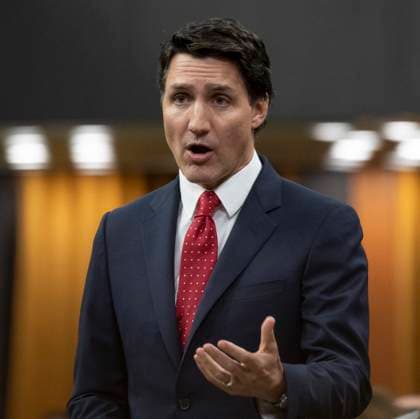 May 1, 2023, Ottawa, ON, Canada: Prime Minister Justin Trudeau rises during Question Period, in Ottawa, Monday, May 1, 2023. Ottawa Canada  - ZUMAc35_ 20230501_zaf_c35_055 Copyright: xAdrianxWyldx