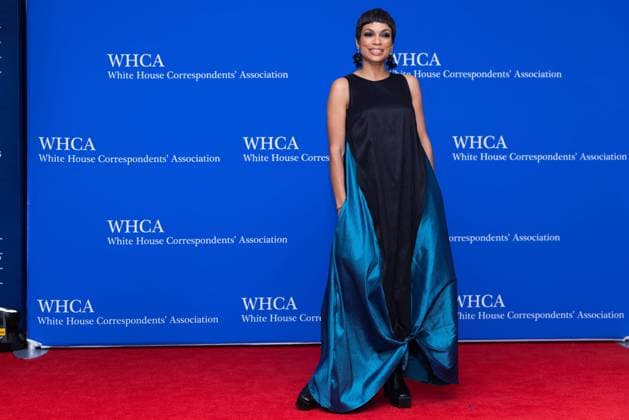 April 29, 2023, Washington, District of Columbia, USA: Rosario Dawson arrives for the 2023 White House Correspondents Association Dinner at the Washington Hilton Hotel on Saturday, April 29, 2023, in Washington, D.C Washington USA - ZUMAs152 20230429_zaa_s152_006 Copyright: xJuliaxNikhinsonx