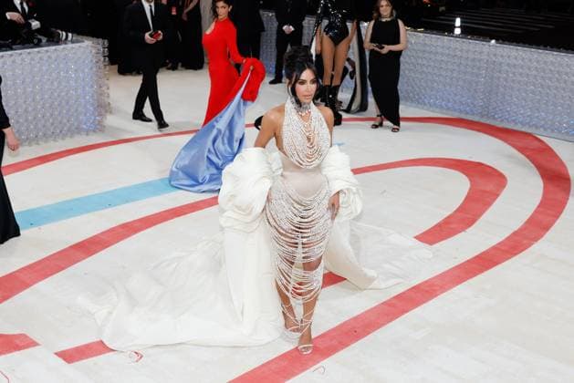 arrives on the red carpet for The Met Gala at The Metropolitan Museum of Art celebrating the opening of Karl Lagerfeld: A Line of Beauty in New York City on Monday, May 1, 2023.  NYP202305012259 JOHNxANGELILLO