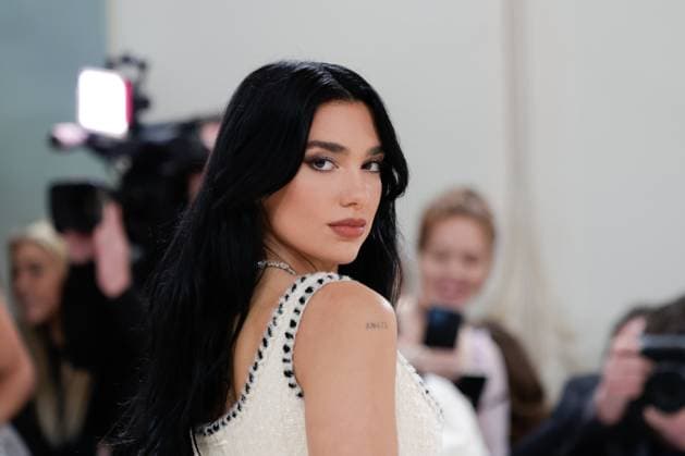 Dua Lipa arrives on the red carpet for The Met Gala at The Metropolitan Museum of Art celebrating the opening of Karl Lagerfeld: A Line of Beauty in New York City on Monday, May 1, 2023.  NYP202305013175 JOHNxANGELILLO