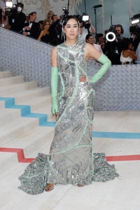 Eva Chen arrives on the red carpet for The Met Gala at The Metropolitan Museum of Art celebrating the opening of Karl Lagerfeld: A Line of Beauty in New York City on Monday, May 1, 2023.  NYP20230501976 JOHNxANGELILLO