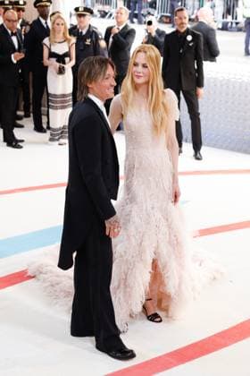 Nicole Kidman and Keith Urban arrive on the red carpet for The Met Gala at The Metropolitan Museum of Art celebrating the opening of Karl Lagerfeld: A Line of Beauty in New York City on Monday, May 1, 2023.  NYP202305013314 JOHNxANGELILLO