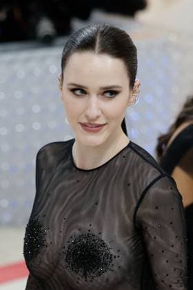 Rachel Brosnahan arrives on the red carpet for The Met Gala at The Metropolitan Museum of Art celebrating the opening of Karl Lagerfeld: A Line of Beauty in New York City on Monday, May 1, 2023.  NYP202305014229 JOHNxANGELILLO