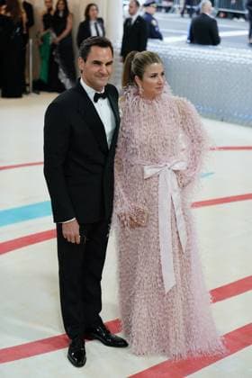 Roger Federer, Mirka Federer at arrivals for Karl Lagerfeld: A Line of Beauty - The Costume Institute Met Gala - Part 1, The Metropolitan Museum of Art, New York, NY May 1, 2023. Photo By: Kristin Callahan Everett Collection at arrivals for Karl Lagerfeld: A Line of Beauty - The Costume Institute Met Gala - Part 1, The Metropolitan Museum of Art, New York, NY May 1, 2023. Photo By: Kristin Callahan Everett Collection PUBLICATIONXNOTxINxCANxCHNxFRAxITAxJPNxNORxPOLxRUSxESPxUKxUSA