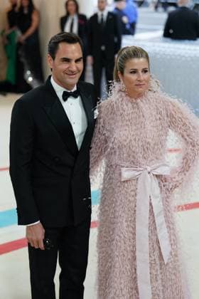 Roger Federer, Mirka Federer at arrivals for Karl Lagerfeld: A Line of Beauty - The Costume Institute Met Gala - Part 1, The Metropolitan Museum of Art, New York, NY May 1, 2023. Photo By: Kristin Callahan Everett Collection at arrivals for Karl Lagerfeld: A Line of Beauty - The Costume Institute Met Gala - Part 1, The Metropolitan Museum of Art, New York, NY May 1, 2023. Photo By: Kristin Callahan Everett Collection PUBLICATIONXNOTxINxCANxCHNxFRAxITAxJPNxNORxPOLxRUSxESPxUKxUSA