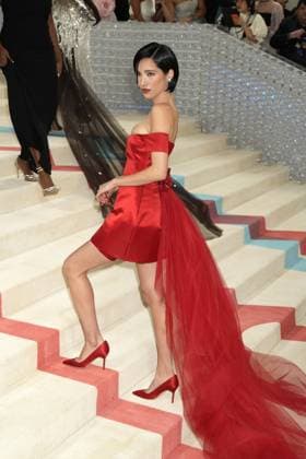 Arrivals for the 2023 Met Gala - Karl Lagerfeld: A Line Of Beauty at the Metropolitan Museum of Art. Featuring: Kelsey Asbille Chow Where: New York, New York, United States When: 01 May 2023 Credit: Jennifer Graylock INSTARimages **Jennifer Graylock-Graylock.com** Copyright: xJenniferxGraylock-Graylock.comx 52672243 EDITORIAL USE ONLY. NOT FOR USE BY NEWSPAPERS BASED IN THE UK.
