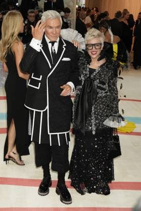 Arrivals for the 2023 Met Gala - Karl Lagerfeld: A Line Of Beauty at the Metropolitan Museum of Art. Featuring: Baz Luhrmann, Catherine Martin Where: New York, New York, United States When: 01 May 2023 Credit: Jennifer Graylock INSTARimages **Jennifer Graylock-Graylock.com** Copyright: xJenniferxGraylock-Graylock.comx 52672256 EDITORIAL USE ONLY. NOT FOR USE BY NEWSPAPERS BASED IN THE UK.