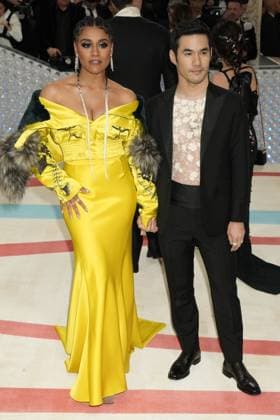 Arrivals for the 2023 Met Gala - Karl Lagerfeld: A Line Of Beauty at the Metropolitan Museum of Art. Featuring: Ariana DeBose, Joseph Altuzarra Where: New York, New York, United States When: 01 May 2023 Credit: Jennifer Graylock INSTARimages **Jennifer Graylock-Graylock.com** Copyright: xJenniferxGraylock-Graylock.comx 52672259 EDITORIAL USE ONLY. NOT FOR USE BY NEWSPAPERS BASED IN THE UK.