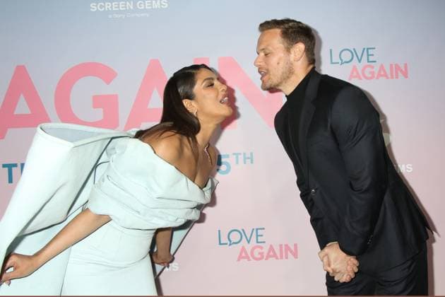 Bilder des Jahres 2023, Entertainment 05 Mai Entertainment Themen der Woche KW18 Entertainment Bilder des Tages NEW YORK NY- MAY 3: Priyanka Chopra Jonas and Sam Heughan at the New York Screening of Love Again at AMC Lincoln Square in New York City on May 3, 2023. Copyright: xRWx