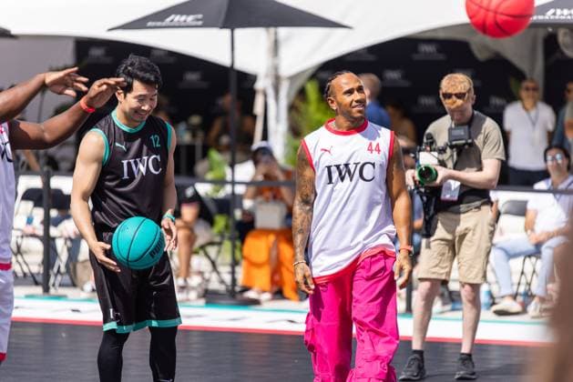 Celebrities participate at the Miami Design District F1 Event. Featuring: Simu Liu, Lewis Hamilton Where: Miami, Florida, United States When: 03 May 2023 Credit: Seth Browarnik startraksphoto.com Copyright: xRichardxAlvarezx 52678205 EDITORIAL USE ONLY. NOT FOR USE BY NEWSPAPERS BASED IN THE UK.