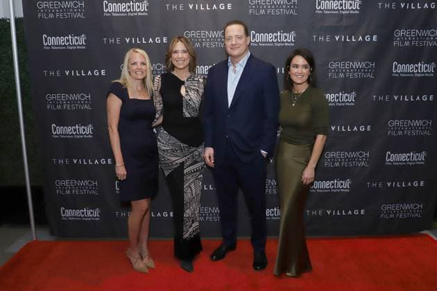 2023 Greenwich International Film Festival s Inspiration Talk and Award Ceremony at The Village in Stamford, Connecticut. Featuring: Ginger Stickel, Hannah Storm, Brendan Fraser, Wendy Stapleton Where: Stamford, Connecticut, United States When: 03 May 2023 Credit: Patrick Lewis StarPix for GIFF startraksphoto.com Copyright: xPatrickxLewisx xStarPixxforxGIFFx 52679681 EDITORIAL USE ONLY. NOT FOR USE BY NEWSPAPERS BASED IN THE UK.