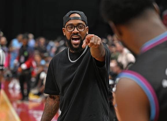 Wooshi World Celebrity Basketball Classic at The FLA Live Arena on May 3, 2023 in Sunrise, Florida. Featuring: Marcus Jordan Where: Sunrise, Florida, United States When: 03 May 2023 Credit: Robert Bell INSTARimages Copyright: xLarryxMaranox 52679978 EDITORIAL USE ONLY. NOT FOR USE BY NEWSPAPERS BASED IN THE UK.